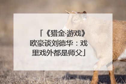《猎金·游戏》欧豪谈刘德华：戏里戏外都是师父