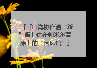 「山海协作谱“新”篇」建在帕米尔高原上的“国医馆”