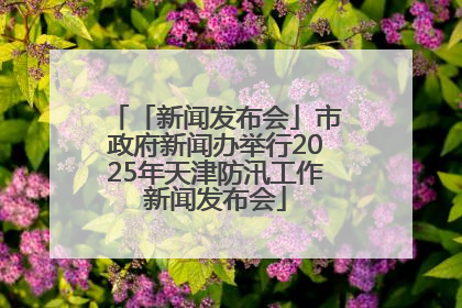 「新闻发布会」市政府新闻办举行2025年天津防汛工作新闻发布会