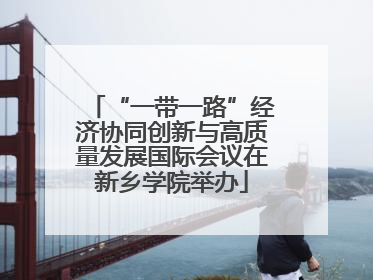 “一带一路”经济协同创新与高质量发展国际会议在新乡学院举办