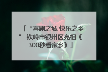“喜剧之城 快乐之乡” 铁岭市银州区亮相《300秒看家乡》