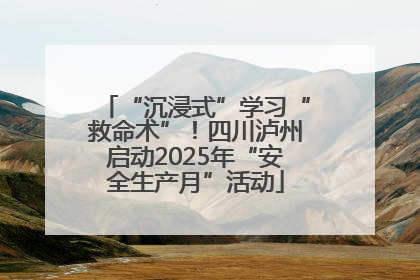 “沉浸式”学习“救命术”！四川泸州启动2025年“安全生产月”活动