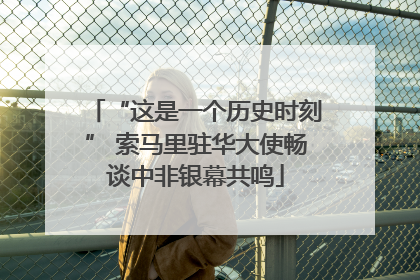 “这是一个历史时刻” 索马里驻华大使畅谈中非银幕共鸣