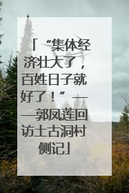 “集体经济壮大了，百姓日子就好了！”——郭凤莲回访土古洞村侧记