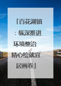 百花湖镇：纵深推进环境整治 精心绘就宜居画卷