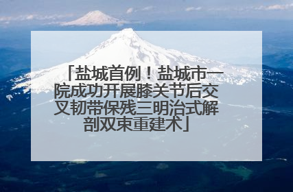 盐城首例！盐城市一院成功开展膝关节后交叉韧带保残三明治式解剖双束重建术