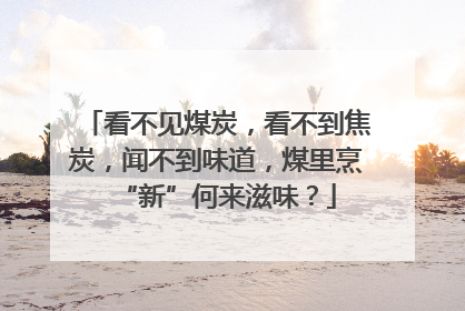 看不见煤炭，看不到焦炭，闻不到味道，煤里烹“新”何来滋味？