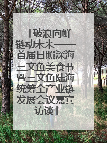 破浪向鲜 链动未来——首届日照深海三文鱼美食节暨三文鱼陆海统筹全产业链发展会议嘉宾访谈