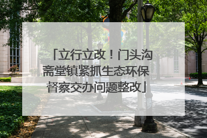 立行立改！门头沟斋堂镇紧抓生态环保督察交办问题整改