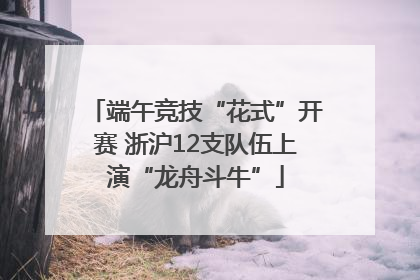 端午竞技“花式”开赛 浙沪12支队伍上演“龙舟斗牛”