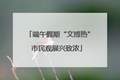 端午假期“文博热” 市民观展兴致浓