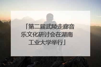 第二届武陵走廊音乐文化研讨会在湖南工业大学举行