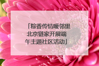 粽香传情暖邻里 北京链家开展端午主题社区活动