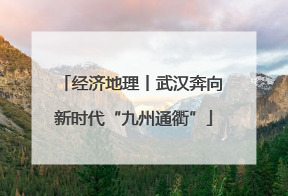 经济地理丨武汉奔向新时代“九州通衢”