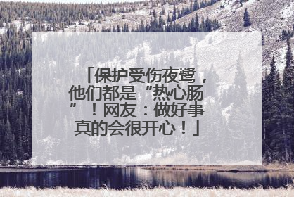 保护受伤夜鹭，他们都是“热心肠”！网友：做好事真的会很开心！
