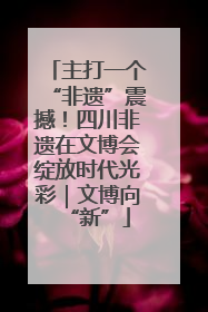 主打一个“非遗”震撼！四川非遗在文博会绽放时代光彩｜文博向“新”