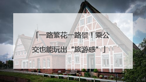 一路繁花一路景！乘公交也能玩出“旅游感”