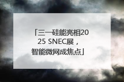 三一硅能亮相2025 SNEC展，智能微网成焦点