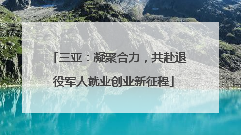 三亚：凝聚合力，共赴退役军人就业创业新征程