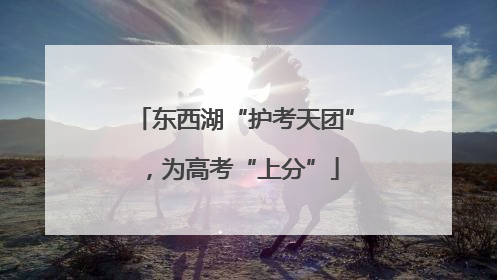 东西湖“护考天团”，为高考“上分”