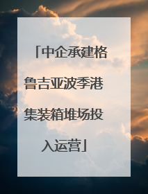 中企承建格鲁吉亚波季港集装箱堆场投入运营