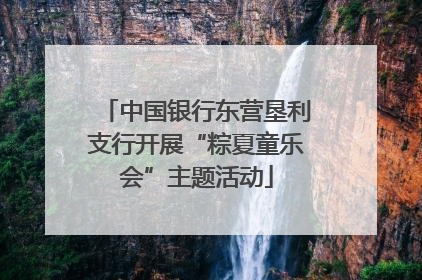 中国银行东营垦利支行开展“粽夏童乐会”主题活动