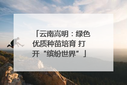 云南嵩明：绿色优质种苗培育 打开“缤纷世界”