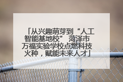 从兴趣萌芽到“人工智能基地校” 菏泽市万福实验学校点燃科技火种，赋能未来人才