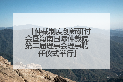 仲裁制度创新研讨会暨海南国际仲裁院第二届理事会理事聘任仪式举行