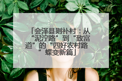 会泽县则补村：从“泥泞路”到“致富道”的“四好农村路”蝶变新篇