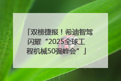 双榜捷报！希迪智驾闪耀“2025全球工程机械50强峰会”