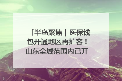 半岛聚焦｜医保钱包开通地区再扩容！山东全域范围内已开通，有何用处？如何操作？速戳→