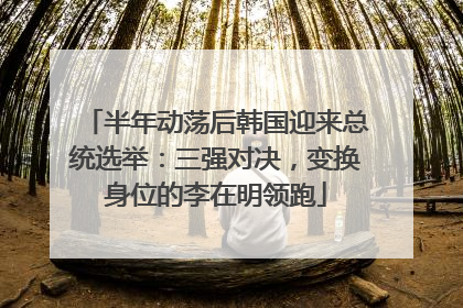 半年动荡后韩国迎来总统选举：三强对决，变换身位的李在明领跑