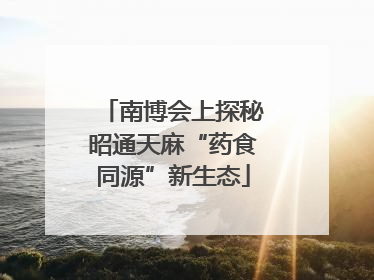 南博会上探秘昭通天麻“药食同源”新生态