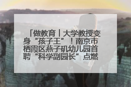 做教育︱大学教授变身“孩子王”！南京市栖霞区燕子矶幼儿园首聘“科学副园长”点燃萌娃科学梦