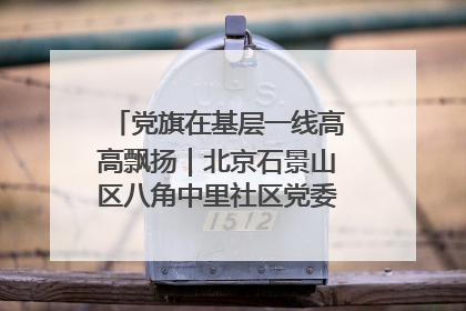 党旗在基层一线高高飘扬｜北京石景山区八角中里社区党委：用脚步丈量民生