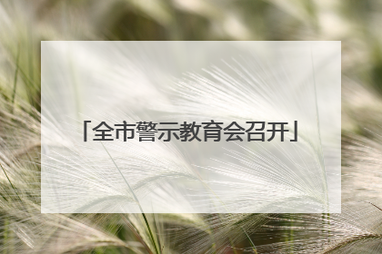 全市警示教育会召开