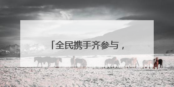 全民携手齐参与，共建洁净美家园