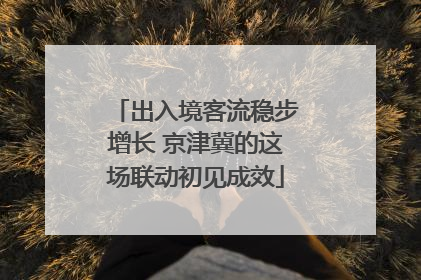 出入境客流稳步增长 京津冀的这场联动初见成效