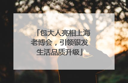 包大人亮相上海老博会，引领银发生活品质升级