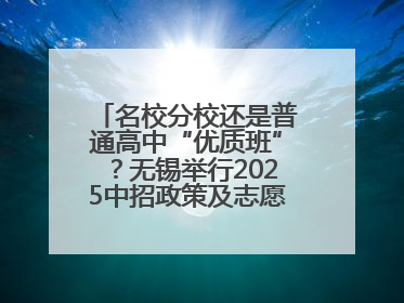 名校分校还是普通高中“优质班”？无锡举行2025中招政策及志愿填报现场咨询会