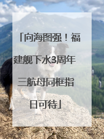 向海图强！福建舰下水3周年 三航母同框指日可待