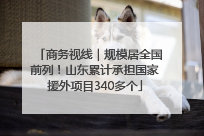 商务视线｜规模居全国前列！山东累计承担国家援外项目340多个