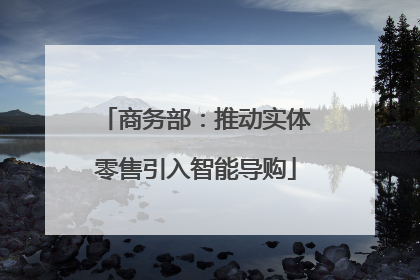 商务部：推动实体零售引入智能导购
