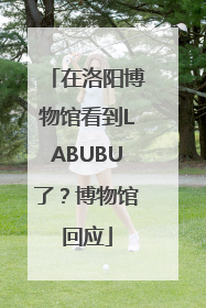在洛阳博物馆看到LABUBU了？博物馆回应