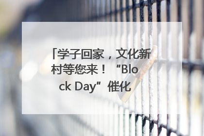 学子回家，文化新村等您来！“Block Day”催化学院式街区新生态