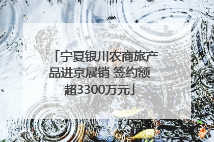 宁夏银川农商旅产品进京展销 签约额超3300万元