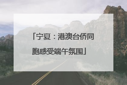 宁夏：港澳台侨同胞感受端午氛围