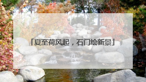 夏至荷风起，石门绘新景