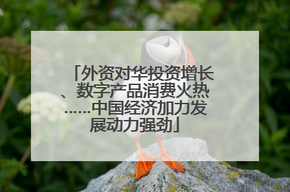 外资对华投资增长、数字产品消费火热……中国经济加力发展动力强劲